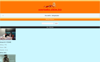 Скриншот сайта azeriseks.sikim.biz