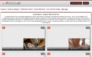 Скриншот сайта pizdosya.net