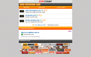 Скриншот сайта statcount.ru.nf