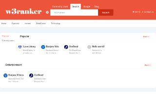 Скриншот сайта w3ranker.com
